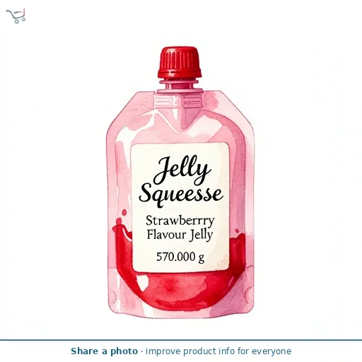 Jelly Squeeze Strawberry Flavour Jelly 6 x 95g