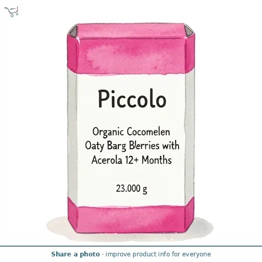 Piccolo Organic Cocomelon Oaty Bars Blushing Berries with Acerola 12+ Months 6 x 23g