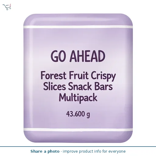 Go Ahead Forest Fruit Crispy Fruit Slices Snack Bars Multipack 4 x 43.6g
