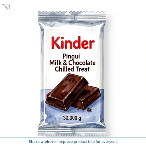 Kinder Pingui Milk & Chocolate Chilled Treat 4 x 30g