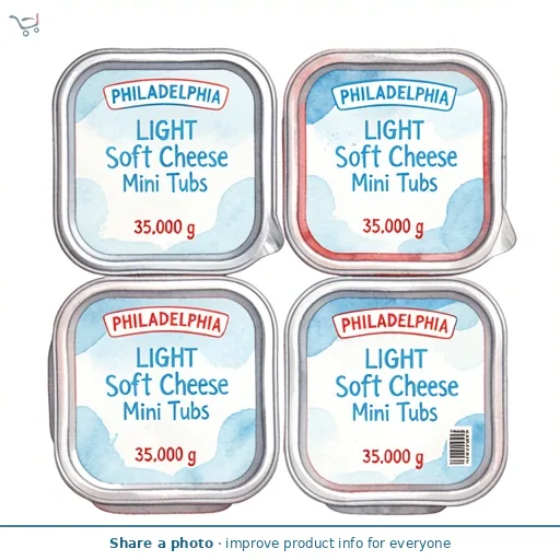 Philadelphia Light Soft Cheese Mini Tubs 4 x 35g
