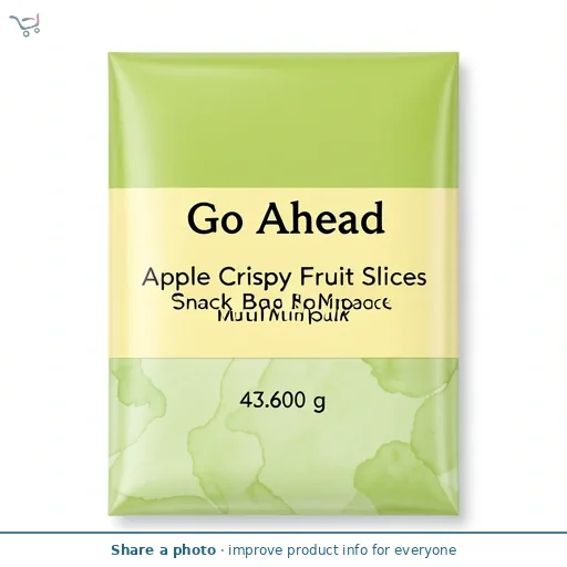Go Ahead Apple Crispy Fruit Slices Snack Bars Multipack 4x43.6g