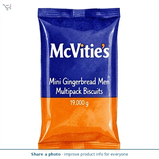 McVitie's Mini Gingerbread Men Multipack Biscuits 6x19g