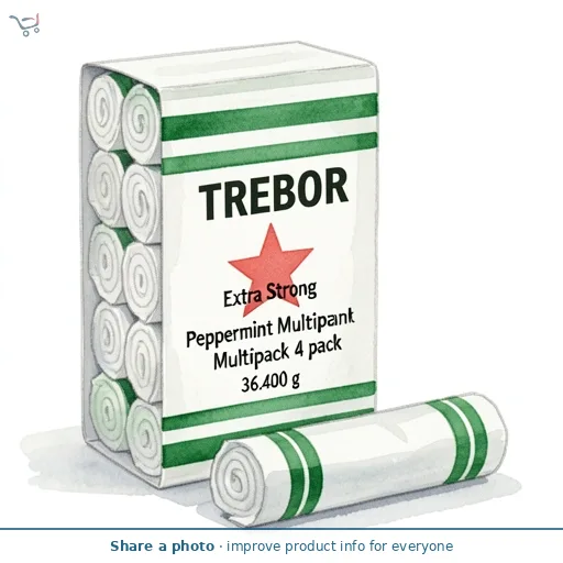 Trebor Extra Strong Peppermint Multipack 4 pack 36.4g
