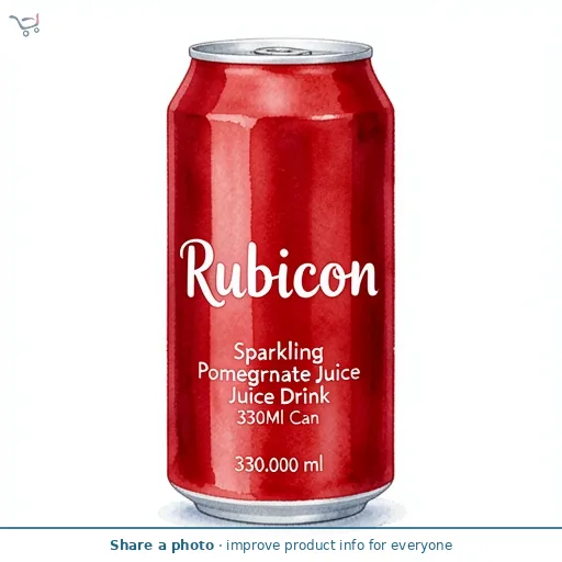 Rubicon Sparkling Pomegranate Juice Drink 330Ml Can