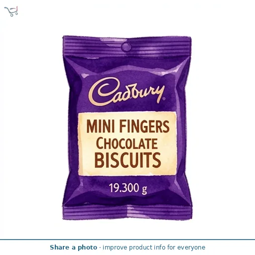Cadbury Mini Fingers Chocolate Biscuits 5 x 19.3g