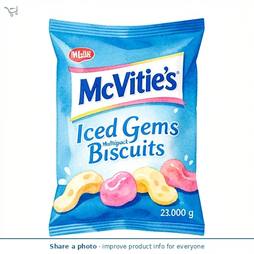 McVitie's Iced Gems Multipack Biscuits 5x23g