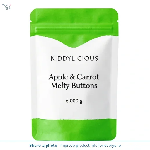 Kiddylicious Apple & Carrot Melty Buttons 5x6g