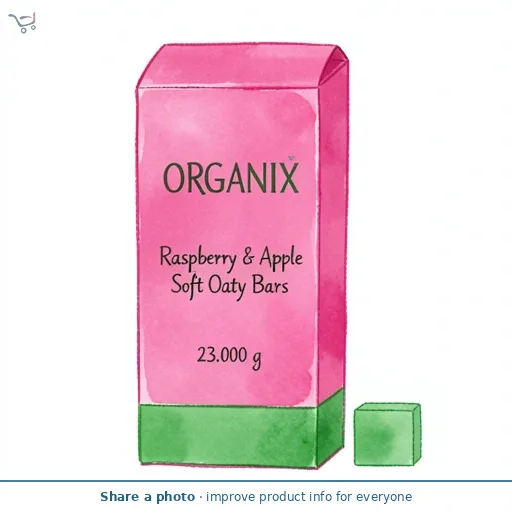 Organix Raspberry & Apple Soft Oaty Bars 6x23g