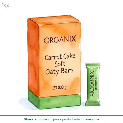 Organix Carrot Cake Soft Oaty Bars 6x23g