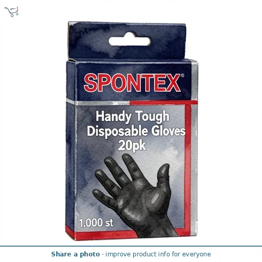 Spontex Handy Tough Disposable Gloves 20pk
