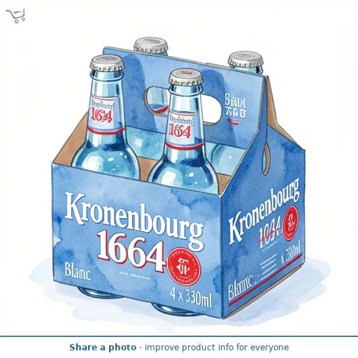 1664 Blanc Premium Lager Beer Bottle 4x330ml