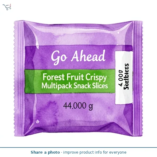 Go Ahead Forest Fruit Crispy Fruit Slices Multipack Snack Bars 4x44g
