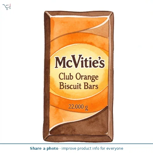 Mcvitie's Club Orange Biscuit Bars 7X22G