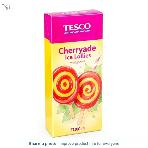 Tesco Cherryade Ice Lollies 6x73ml
