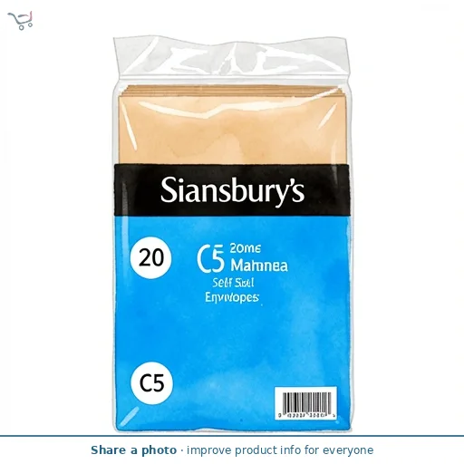 Sainsbury's Home C5 Manila Self Seal Envelopes 20pk