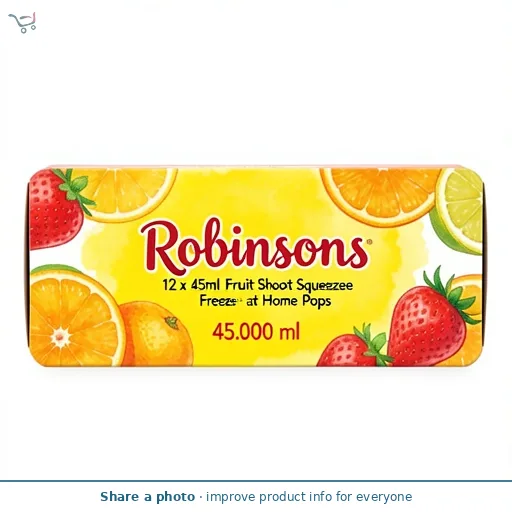 Robinsons 12 x 45ml Fruit Shoot Squeezee Freeze at Home Pops