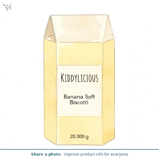 Kiddylicious Banana Soft Biscotti 6X20g