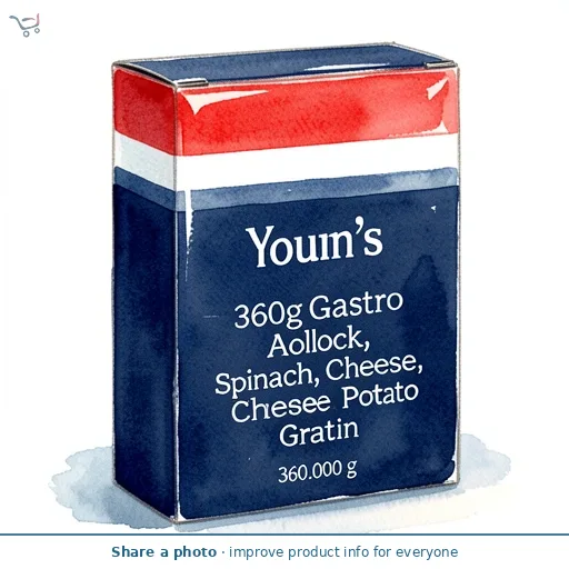 Young's 360g Gastro Alaska Pollock, Spinach, Cheese & Potato Gratin