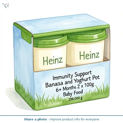 Heinz Immunity Support Banana and Yoghurt Pot 6+ Months 2 x 100g Baby Food