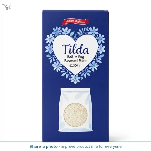 Tilda Boil In Bag Basmati Rice 4 X 62.5G