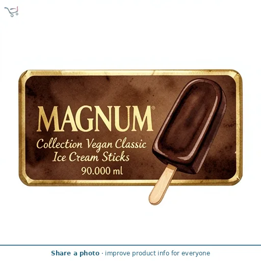 Magnum 3 x 90ml Collection Vegan Classic Ice Cream Sticks