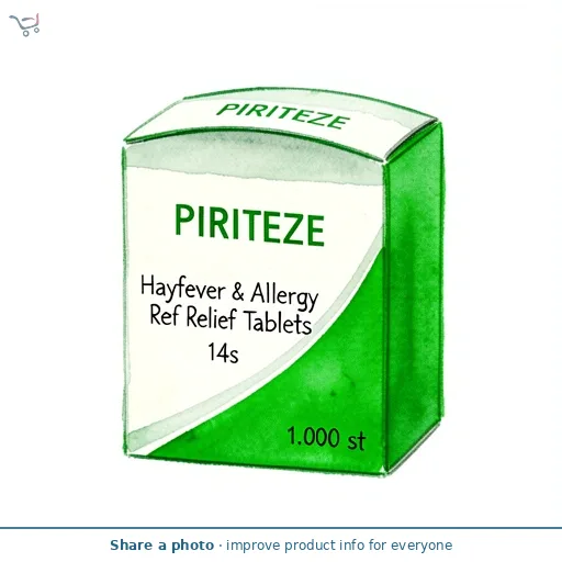 Piriteze Hayfever & Allergy Relief Tablets 14s