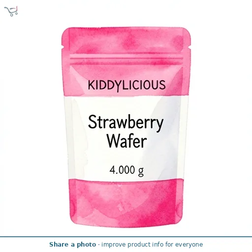 Kiddylicious Strawberry Wafer 10 X4 G