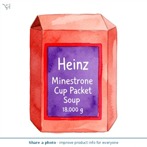 Heinz Minestrone Cup Packet Soup 4x18g