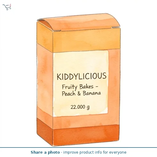 Kiddylicious Fruity Bakes - Peach & Banana 6x22g