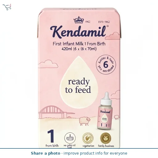 Kendamil First Infant Milk 1 From Birth 420ml (6 x 70ml)