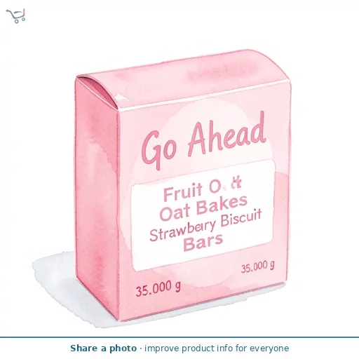 Go Ahead Fruit & Oat Bakes Strawberry Biscuit Bars 6x35g