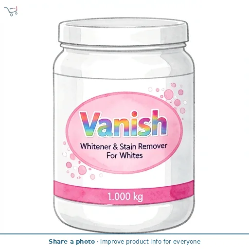 Vanish Whitener & Stain Remover For Whites 1kg