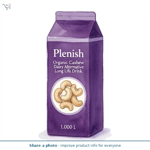 Plenish Organic Cashew Dairy Alternative Long Life Drink 1L