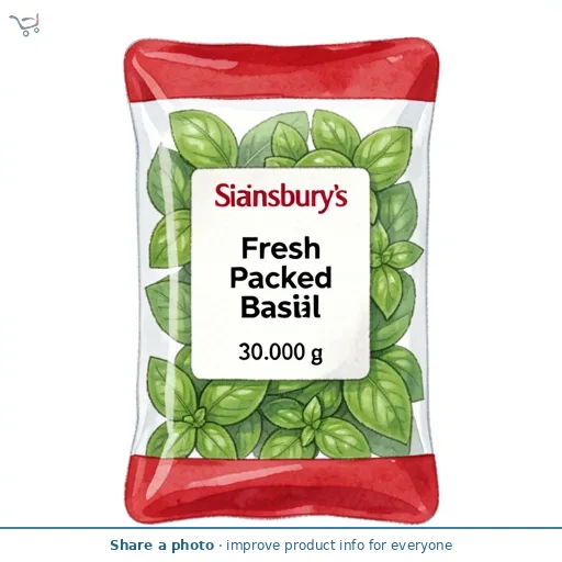 Sainsbury's Fresh Packed Basil 30g
