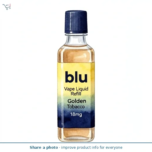 blu Vape Liquid Refill Golden Tobacco 18mg