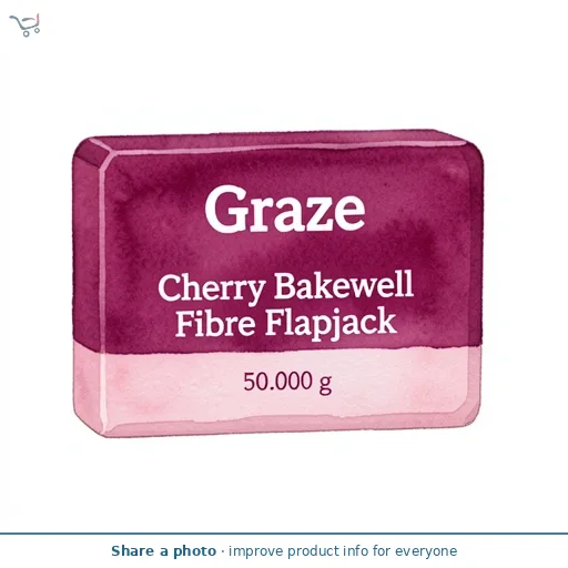 Graze Cherry Bakewell Fibre Flapjack
