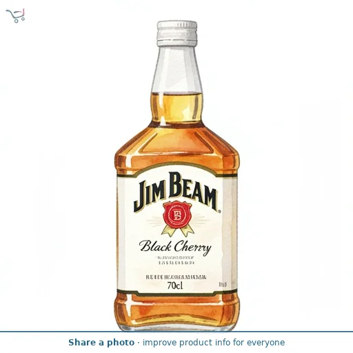 Jim Beam Black Cherry Liqueur Infused with Kentucky Straight Bourbon Whiskey 70cl