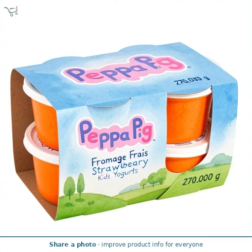 Peppa Pig Fromage Frais Strawberry Kids Yogurts