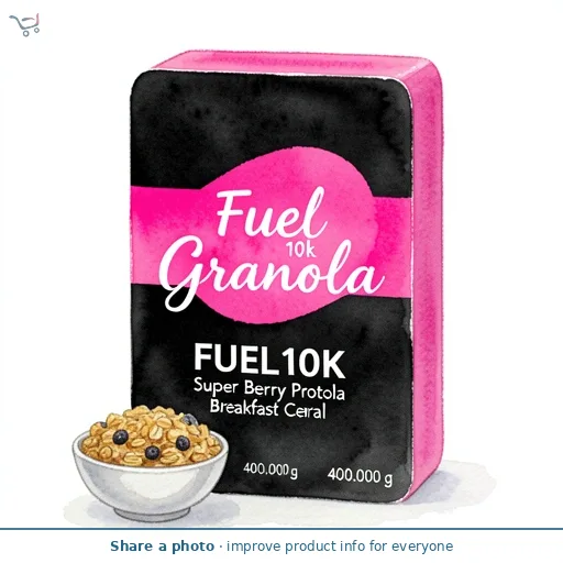 FUEL10K Super Berry Protein Granola Breakfast Cereal   400g