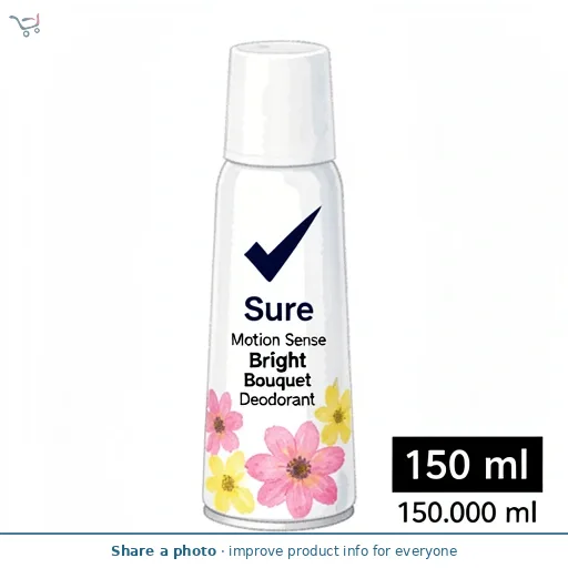 Sure Motion Sense Bright Bouquet Deodorant 150ml