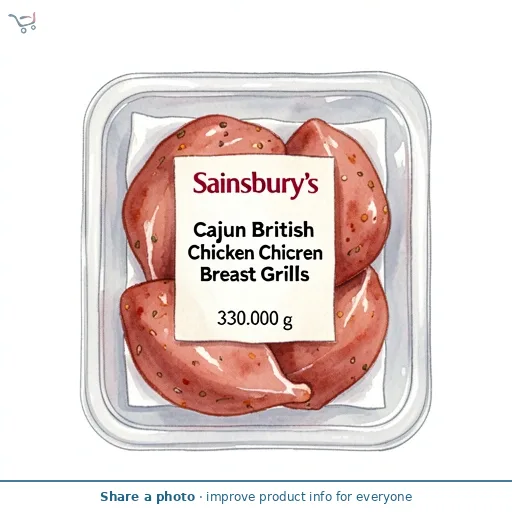 Sainsbury's Cajun British Chicken Breast Grills 330g
