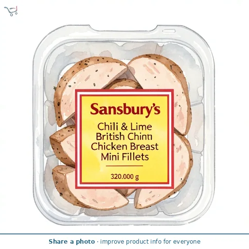 Sainsbury's Chilli & Lime British Chicken Breast Mini Fillets 320g