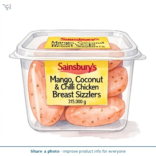 Sainsbury's Mango, Coconut & Chilli Chicken Breast Sizzlers 315g