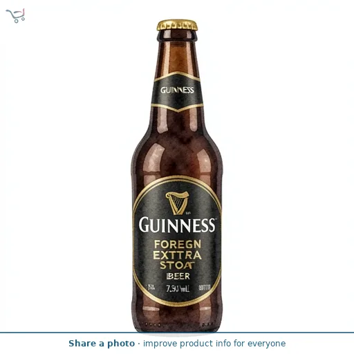 Guinness Foreign Extra Stout Beer 7.5% vol 330ml Bottle