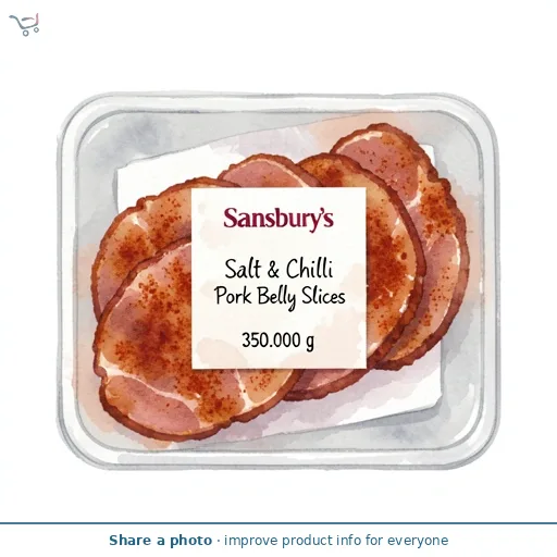 Sainsbury's Salt & Chilli Pork Belly Slices 350g
