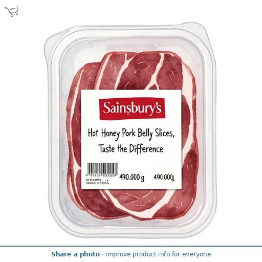 Sainsbury's Hot Honey Pork Belly Slices, Taste the Difference 490g