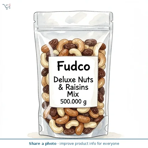 Fudco Deluxe Nuts & Raisins Mix 500g