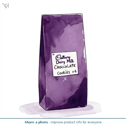 Cadbury Dairy Milk Chocolate Cookies x4
