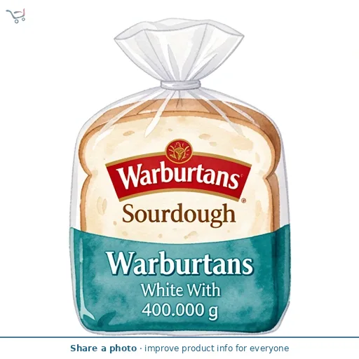 Warburtons White With Sourdough 400g